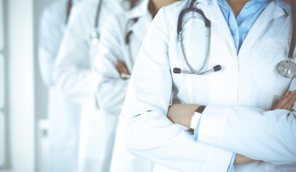 Group of doctors in lab coats